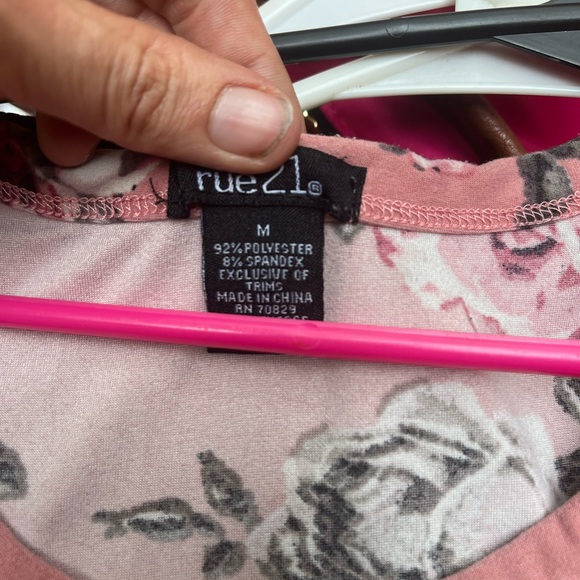 Rue 21 Pink Floral Tank Dress. Worn once great condition Size Medium - Picture 2 of 7